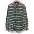 トミーヒルフィガー TOMMY HILFIGER 90S エンブレム刺繍 ボーダー ボタンダウンシャツ メンズ import:XL