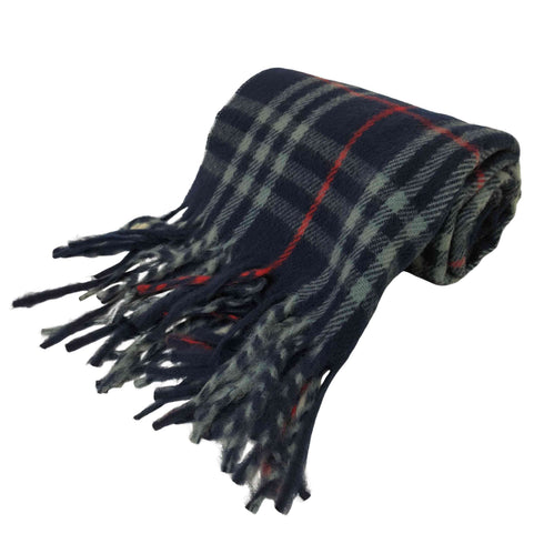 バーバリーロンドン BURBERRY LONDON ウールチェックマフラー レディース