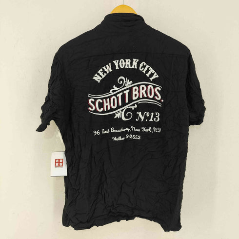 ショット Schott OPEN COLLAR SHIRT No.13 メンズ import:L