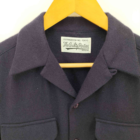 ワコマリア WACKO MARIA The Guilty Parties Wool Open Collor Shirt メンズ JPN:S