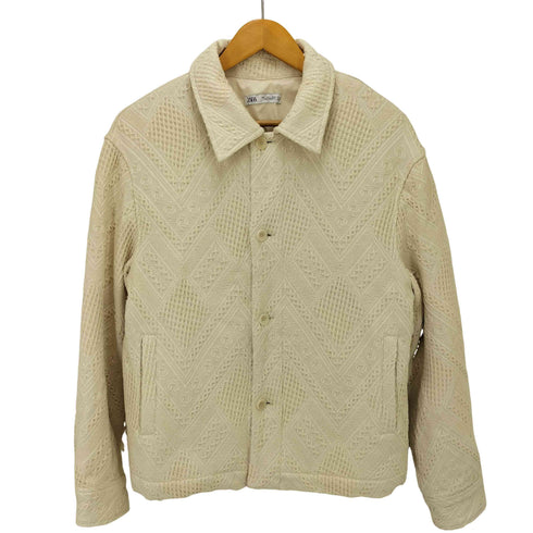 ザラ ZARA ウェーブストライプテディコート レディース import:S