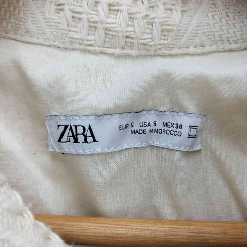 ザラ ZARA ウェーブストライプテディコート レディース import:S