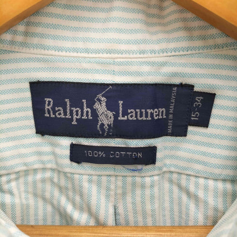 ラルフローレン RALPH LAUREN ポニー刺繍 ボタンダウンストライプシャツ メンズ UK:34