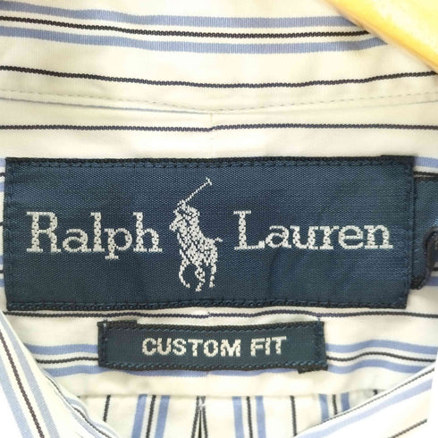 ラルフローレン RALPH LAUREN ポニー刺繍 ボタンダウンストライプシャツ メンズ JPN:S