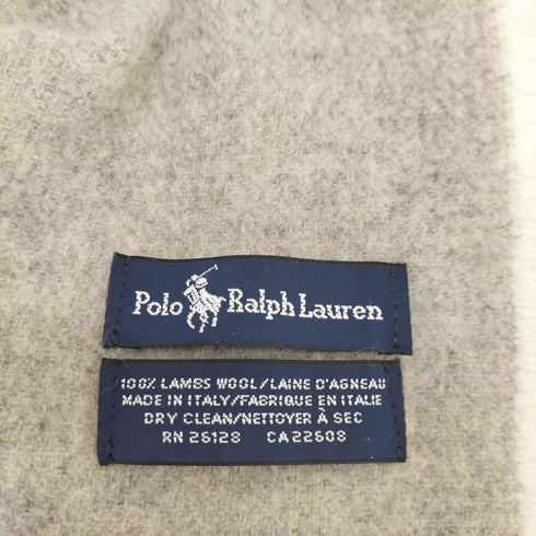 ポロラルフローレン POLO RALPH LAUREN イタリア製 ポロベア フリンジマフラー メンズ