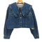 ザラ ZARA ピーターパンカラー デニム ジャケット レディース JPN:M