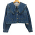 ザラ ZARA ピーターパンカラー デニム ジャケット レディース JPN:M