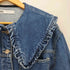 ザラ ZARA ピーターパンカラー デニム ジャケット レディース JPN:M