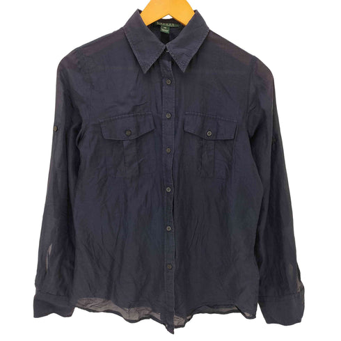 ローレンラルフローレン LAUREN RALPH LAUREN L/S ワークシャツ レディース import:XS