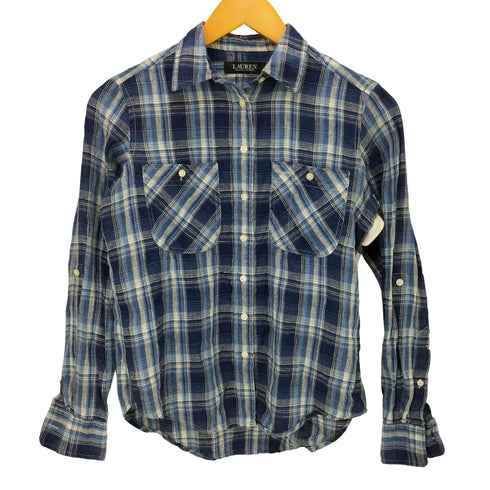 ローレンラルフローレン LAUREN RALPH LAUREN L/S ボタンダウンシャツ レディース XXS