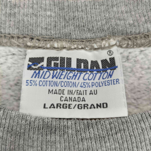 ギルダン GILDAN 90s MADE IN CANADA ロゴプリントスウェット メンズ JPN:L