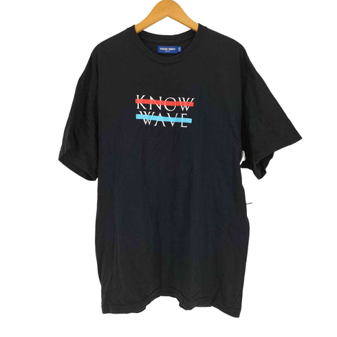 ノーウェーブ KNOW WAVE Chest Logo T-Shirt チェスト ロゴ Tシャツ メンズ import:XL