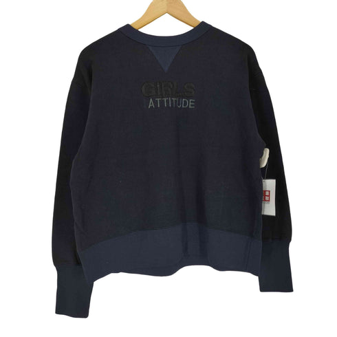 GIRLS ATTITUDE刺繍プリント Vガゼット スウェット メンズ