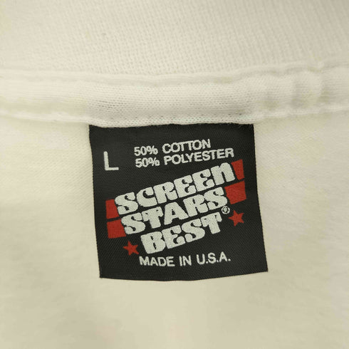 90S SCREEN STARS BEST ボディ USA製 COOPER LOOP 4 MILE RUN プリントTシャツ シングルステッチ メンズ import:L
