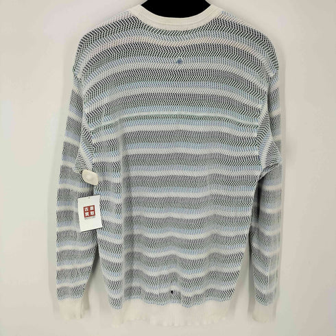 ケンゾーゴルフ KENZO GOLF フロントロゴ ボーダーニット メッシュ メンズ JPN:4