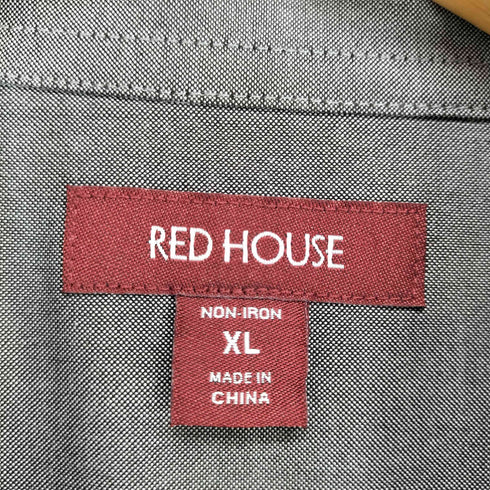 RED HOUSE 企業刺繍ロゴ ボタンダウンS/S シャツ メンズ JPN:XL