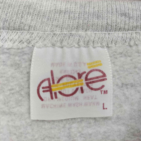 アローレ ALORE MADE IN USA 企業ロゴ 3Dラバープリント ラグランスウェット メンズ JPN:L