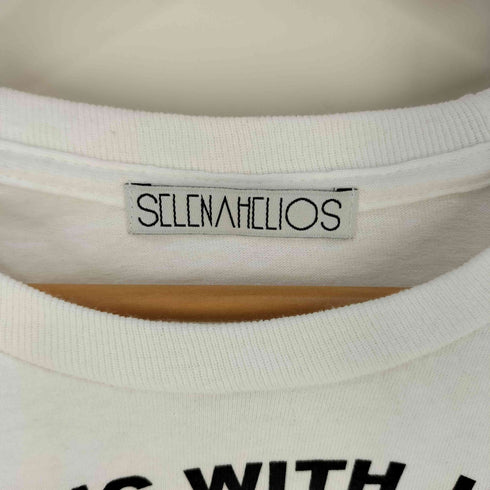SELENAHELIOS フロント アームプリント 長袖Tシャツ レディース FREE