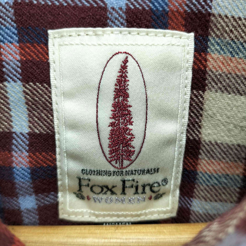 フォックスファイヤー foxfire WOMEN L/S ネルシャツ レディース import:L