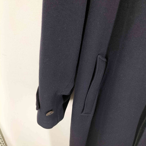 アニエスベーオム Agnes b.homme 90S フランス製 比翼ボタン カシミヤ混 ウール ステンカラーコート メンズ 1