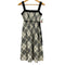 バーバリーブルーレーベル BURBERRY BLUE LABEL 白ノバチェック ノースリーブ ワンピース レディース EUR:38