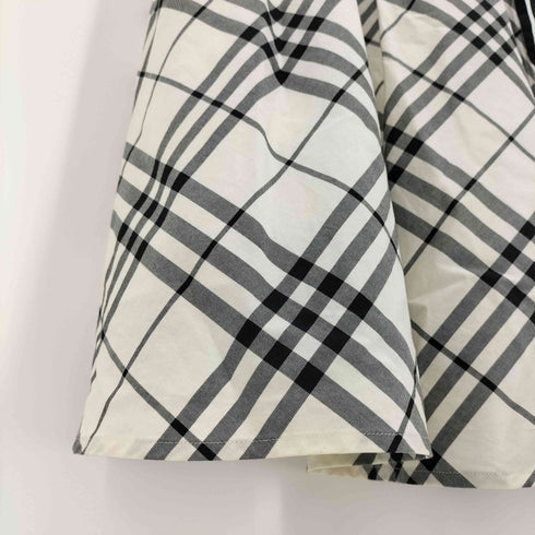 バーバリーブルーレーベル BURBERRY BLUE LABEL 白ノバチェック ノースリーブ ワンピース レディース EUR:38