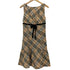 バーバリーブルーレーベル BURBERRY BLUE LABEL ノバチェック ベルベットリボン ノースリーブ ワンピース レディース EUR:38