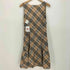 バーバリーブルーレーベル BURBERRY BLUE LABEL ノバチェック ベルベットリボン ノースリーブ ワンピース レディース EUR:38
