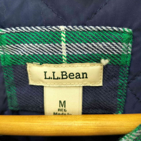 エルエルビーン L.L.Bean POLARTEC 裏地中綿 L/S チェックシャツ レディース import:M