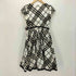 バーバリーブルーレーベル BURBERRY BLUE LABEL 白ノバチェック パフスリーブ ワンピース レディース EUR:38
