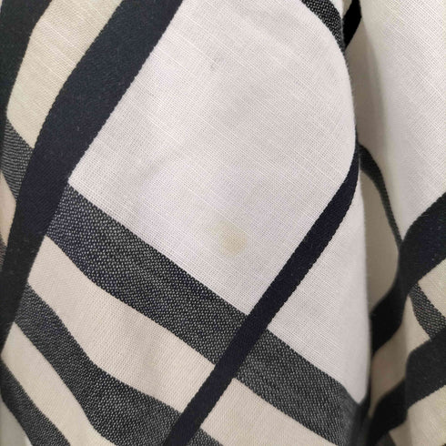 バーバリーブルーレーベル BURBERRY BLUE LABEL 白ノバチェック パフスリーブ ワンピース レディース EUR:38