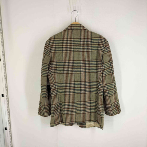 エンポリオアルマーニ EMPORIO ARMANI 80-90s OLD 2B シングル チェック テーラードジャケット メンズ 48