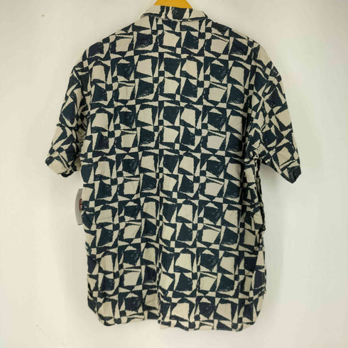 ジュンメン JUN MEN レーヨンシルク混 総柄 S/S 開襟シャツ メンズ JPN:M