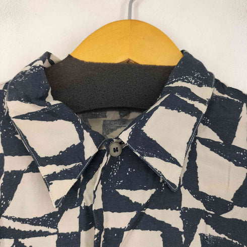 ジュンメン JUN MEN レーヨンシルク混 総柄 S/S 開襟シャツ メンズ JPN:M