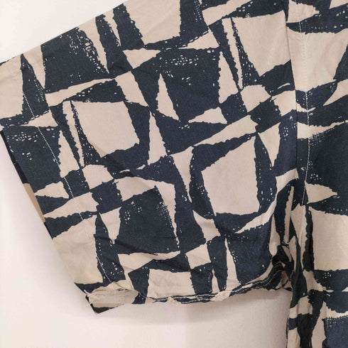 ジュンメン JUN MEN レーヨンシルク混 総柄 S/S 開襟シャツ メンズ JPN:M