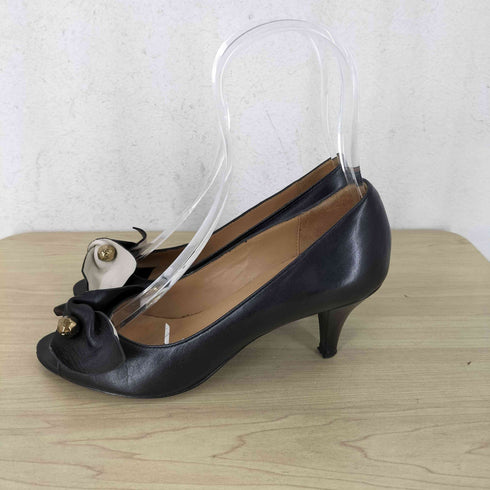 マークバイマークジェイコブス Marc by Marc Jacobs レザーフラワー装飾 ヒールパンプス レディース 36.5