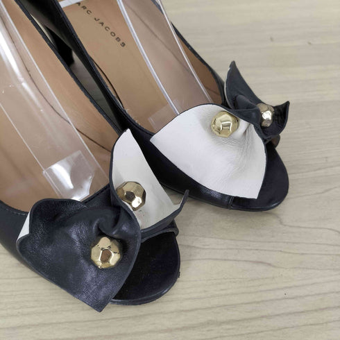 マークバイマークジェイコブス Marc by Marc Jacobs レザーフラワー装飾 ヒールパンプス レディース 36.5