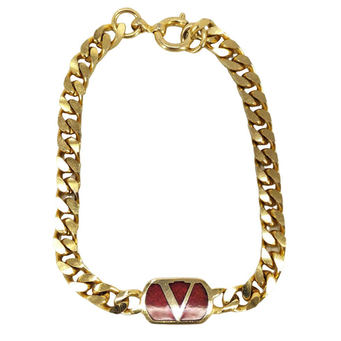 ヴァレンティノ Valentino ロゴチェーンブレスレット レディース