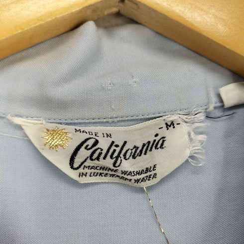 60S~ MADE IN CALIFORNIA レーヨン開襟半袖シャツ メンズ import:M