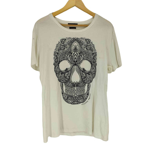 アレキサンダーマックイーン Alexander McQueen スカルプリント半袖Tシャツ メンズ JPN:M