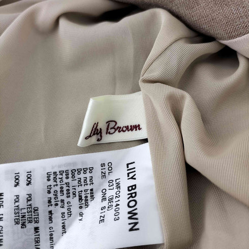 リリーブラウン Lily Brown ベルト付きステッチワンピース レディース ONE SIZE