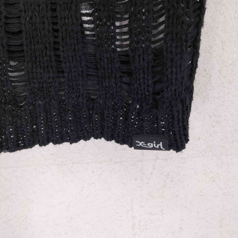 エックスガール X-girl 24ss DISTRESSED TAPE YARN KNIT TOP レディース ONE SIZE