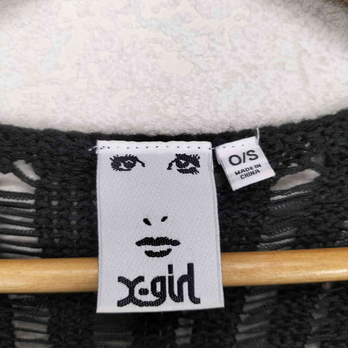 エックスガール X-girl 24ss DISTRESSED TAPE YARN KNIT TOP レディース ONE SIZE