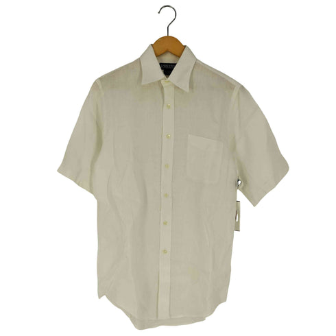 ランズエンド LANDS END 90S 半袖リネンシャツ メンズ JPN:M