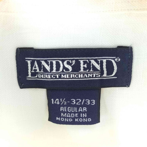 ランズエンド LANDS END 90S 半袖リネンシャツ メンズ JPN:M
