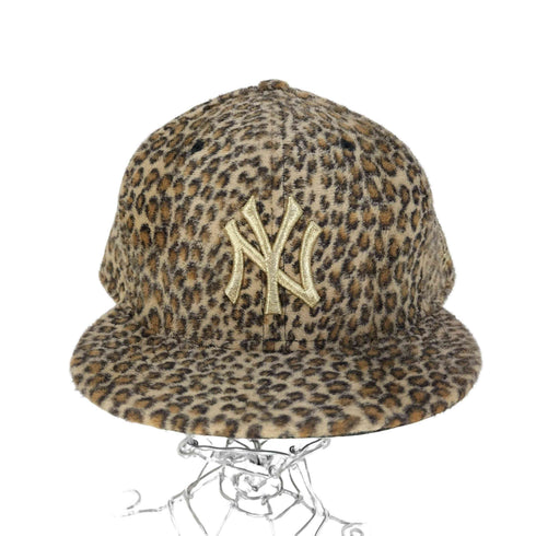 ニューエラ NEW ERA 59FIFTY レオパード柄 MLBチームロゴ刺繍 6パネルキャップ メンズ 7 1/2