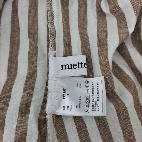 ミエット miette バルーンスリーブ2wayシャツ レディース FREE