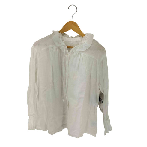 ネストローブ nest Robe 24SS リネンラミーフリルカラーブラウス レディース FREE
