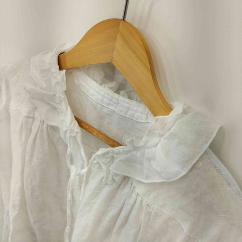 ネストローブ nest Robe 24SS リネンラミーフリルカラーブラウス レディース FREE