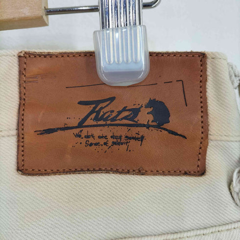 ラッツ RATS WALDESジッパー コットン デニムパンツ メンズ JPN:L